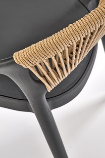 K582 krzesło czarny / naturalny (1p=4szt)