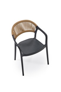 K582 krzesło czarny / naturalny (1p=4szt)