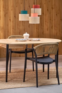 K582 krzesło czarny / naturalny (1p=4szt)