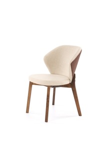 K583 chair, walnut / brown / beige