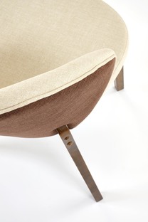K583 chair, walnut / brown / beige