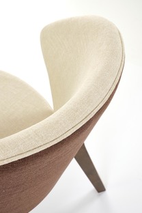 K583 chair, walnut / brown / beige