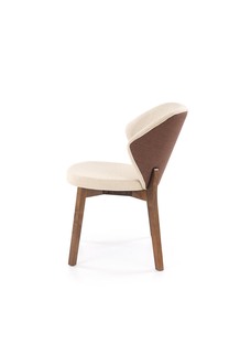 K583 chair, walnut / brown / beige