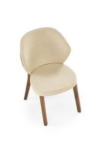 K583 chair, walnut / brown / beige