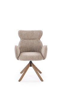 K585 chair, dark beige / l.walnut