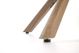 K585 chair, dark beige / l.walnut