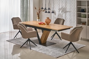 K591 swivel chair, brown