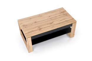 BETTY lifting top coffee table, color: artisan oak / black