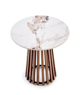 CARINA_S ława beżowy marmur / orzechowy (2p=1szt)