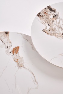 CARINA_S ława beżowy marmur / orzechowy (2p=1szt)