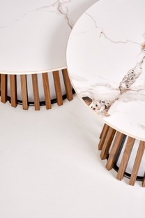 CARINA_S ława beżowy marmur / orzechowy (2p=1szt)