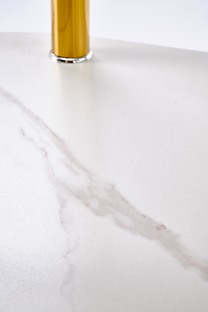 DUCAT ława, biały marmur / transparentny / złoty (2p=1szt)