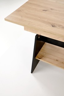 ERIKA lifting coffee table, color: artisan oak / black