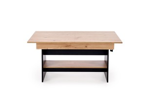 ERIKA lifting coffee table, color: artisan oak / black