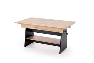 ERIKA lifting coffee table, color: artisan oak / black
