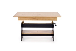 ERIKA lifting coffee table, color: artisan oak / black