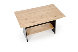 ERIKA lifting coffee table, color: artisan oak / black