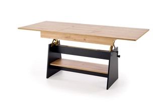 ERIKA lifting coffee table, color: artisan oak / black