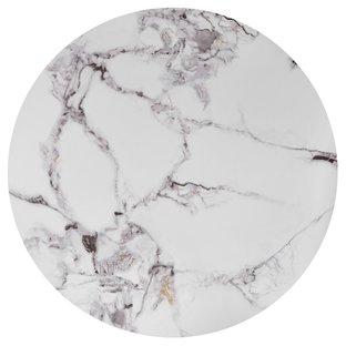 GILDA set of three coffee tables, white marble / gold