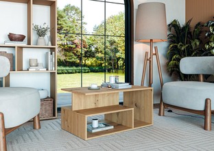 IVA c.table, artisan oak