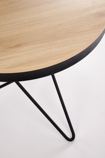 LEILA c.table, natural / black