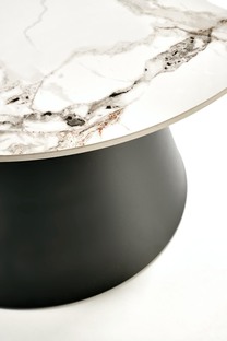 MAGNETA set of two, white marble/black