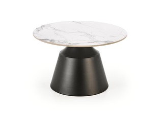MAGNETA set of two, white marble/black