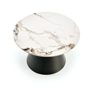 MAGNETA set of two, white marble/black