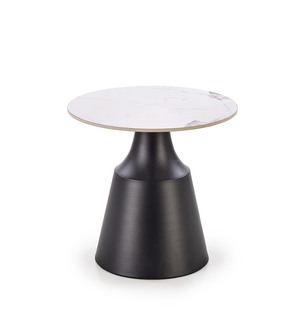 MAGNETA set of two, white marble/black