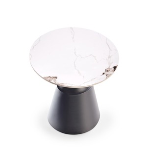 MAGNETA set of two, white marble/black