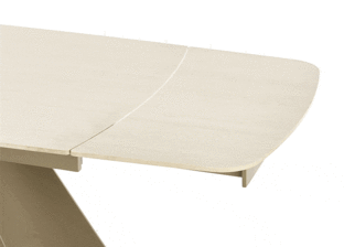 SALIX extension table, travertine / cashmere
