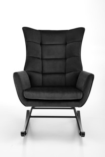 BAZALTO fotel bujany czarny (1p=1szt)