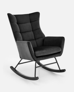 BAZALTO fotel bujany czarny (1p=1szt)