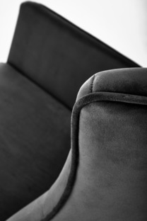 BAZALTO fotel bujany czarny (1p=1szt)