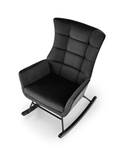 BAZALTO fotel bujany czarny (1p=1szt)