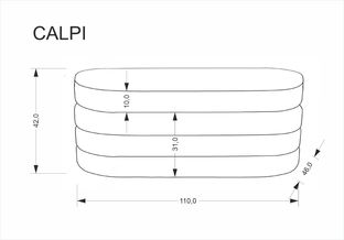 CALPI ławka z funkcją pojemnika, beżowy (1p=1szt)