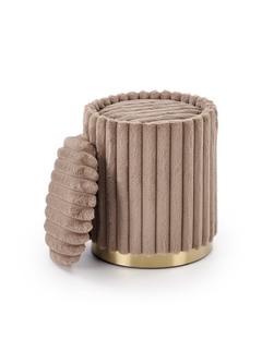 FIDO set of two stools: color: cappuccino / gold