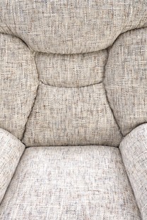 KRONOS armchair with ottoman, beige / multicolored