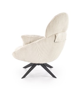 MERRY 2 leisure chair with swivel function, cream