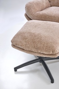 PESTO armchair with ottoman / rocking function, color: beige