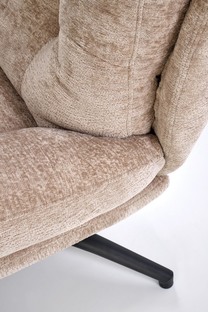 PESTO armchair with ottoman / rocking function, color: beige
