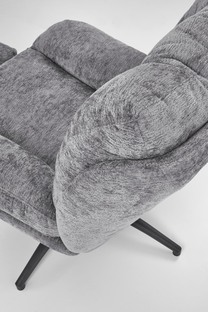 PESTO armchair with ottoman / rocking function, color: grey