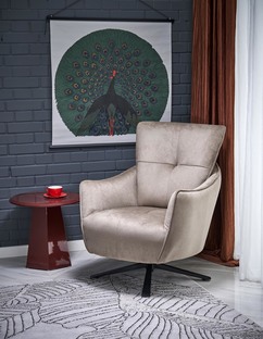 SCAMPI leisure chair, cappuccino