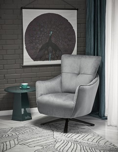 SCAMPI leisure chair, grey