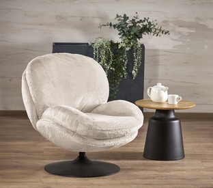 SHELL fotel wypoczynkowy, kremowy (1p=1szt)
