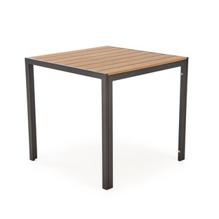FIERRO stół kwadratowy, brązowy / czarny (1p=1szt)