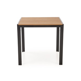 FIERRO stół kwadratowy, brązowy / czarny (1p=1szt)
