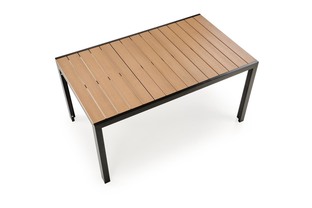 FIERRO stół prostokątny, brązowy / czarny (1p=1szt)