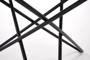 LEILA 2 c.table, white marble / black