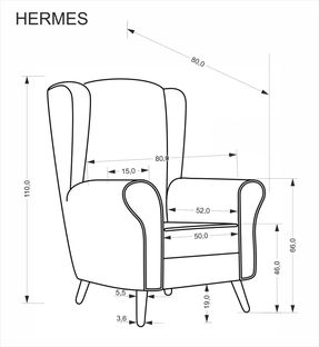 HERMES l.chair, grey